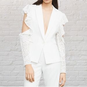 BCBG MAX AZRIA  WOMEN'S SM, COLD SHOULDER, OFF WHITE BLAZER
